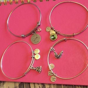 Lot of 4 Alex and Ani bracelets